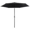 Parasol D'extérieur Avec Poteau En Métal 300 Cm Noir 1 Parasol D'extérieur Avec Poteau En Métal 300 Cm Noir -Meubles Soldes Boutique parasol d exterieur avec poteau en metal 300 cm noir 3666722322843 982832