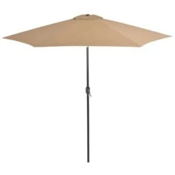 Parasol D'extérieur Avec Poteau En Métal 300 Cm Taupe -Meubles Soldes Boutique parasol d exterieur avec poteau en metal 300 cm taupe 3666722327022 978524