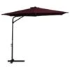 Parasol D'extérieur Déporté Avec Mât En Acier 300 Cm Rouge Bordeaux 1 Parasol D'extérieur Déporté Avec Mât En Acier 300 Cm Rouge Bordeaux -Meubles Soldes Boutique parasol d exterieur deporte avec mat en acier 300 cm rouge bordeaux 3666722322621 983166