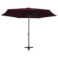 Parasol D'extérieur Déporté Avec Mât En Acier 300 Cm Rouge Bordeaux 11 Parasol D'extérieur Déporté Avec Mât En Acier 300 Cm Rouge Bordeaux -Meubles Soldes Boutique parasol d exterieur deporte avec mat en acier 300 cm rouge bordeaux 3666722322621 983168