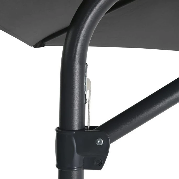 Parasol D'extérieur Déporté Avec Mât En Acier 300x250 Cm Anthracite 7 Parasol D'extérieur Déporté Avec Mât En Acier 300x250 Cm Anthracite – Image 5