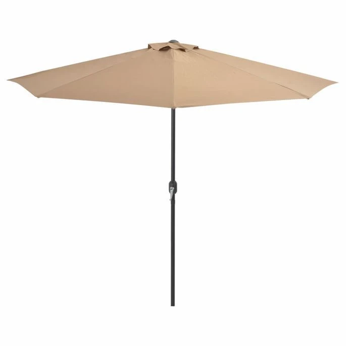 Parasol De Balcon Avec Mât En Aluminium Taupe 300x150 Cm Demi 5 Parasol De Balcon Avec Mât En Aluminium Taupe 300x150 Cm Demi – Image 3