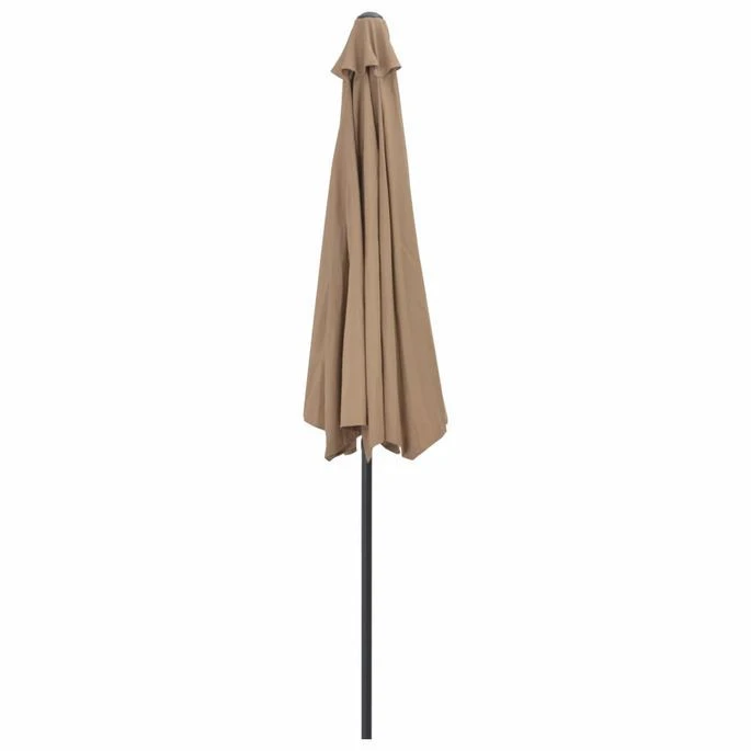 Parasol De Balcon Avec Mât En Aluminium Taupe 300x150 Cm Demi 7 Parasol De Balcon Avec Mât En Aluminium Taupe 300x150 Cm Demi – Image 5