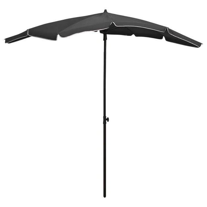 Parasol De Jardin Avec Mât 200x130 Cm Anthracite 3 Parasol De Jardin Avec Mât 200x130 Cm Anthracite