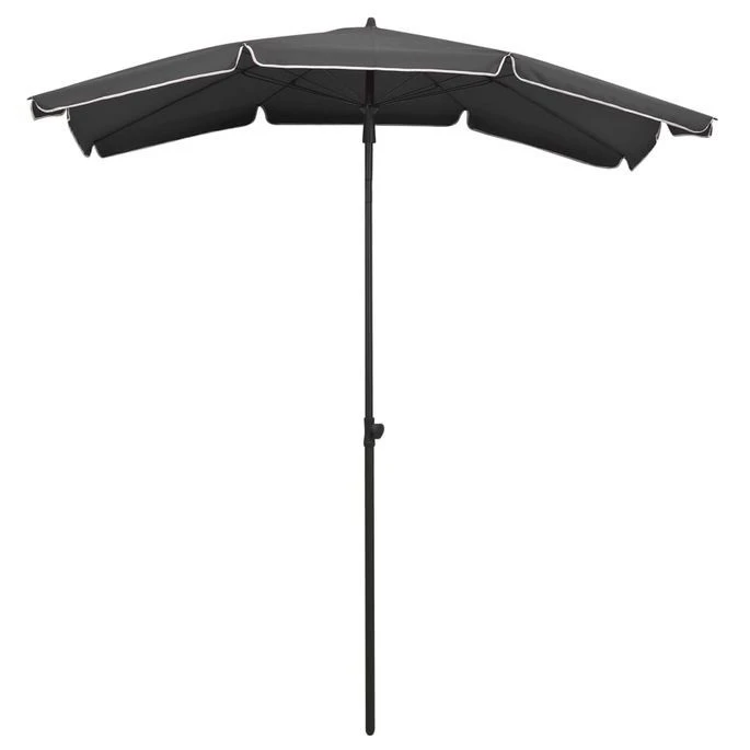 Parasol De Jardin Avec Mât 200x130 Cm Anthracite 5 Parasol De Jardin Avec Mât 200x130 Cm Anthracite – Image 3