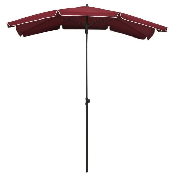 Parasol De Jardin Avec Mât 200x130 Cm Rouge Bordeaux 5 Parasol De Jardin Avec Mât 200x130 Cm Rouge Bordeaux – Image 3