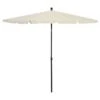 Parasol De Jardin Avec Mât 210x140 Cm Sable 2 Parasol De Jardin Avec Mât 210x140 Cm Sable -Meubles Soldes Boutique parasol de jardin avec mat 210x140 cm sable 3666722438803 803985