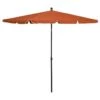 Parasol De Jardin Avec Mât 210x140 Cm Terre Cuite 1 Parasol De Jardin Avec Mât 210x140 Cm Terre Cuite -Meubles Soldes Boutique parasol de jardin avec mat 210x140 cm terre cuite 3666722352130 946862