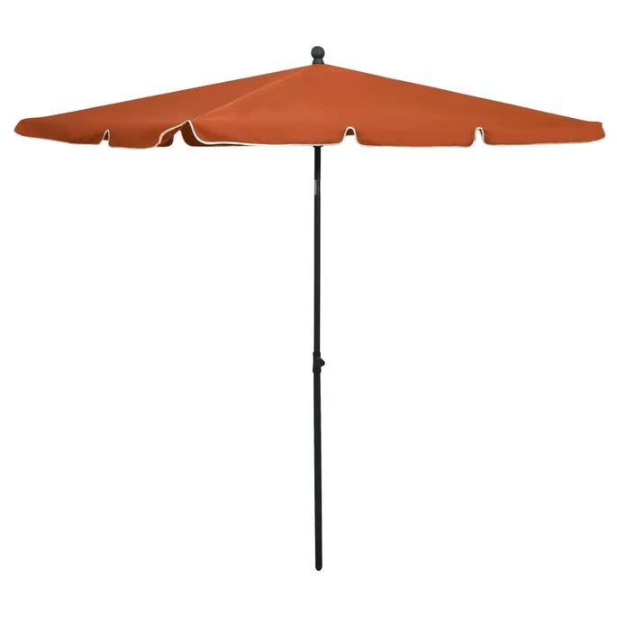 Parasol De Jardin Avec Mât 210x140 Cm Terre Cuite 3 Parasol De Jardin Avec Mât 210x140 Cm Terre Cuite
