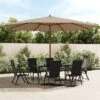 Parasol De Jardin Avec Mât En Bois Taupe 400x273 Cm 1 Parasol De Jardin Avec Mât En Bois Taupe 400x273 Cm -Meubles Soldes Boutique parasol de jardin avec mat en bois taupe 400x273 cm 8720845760625 1515900