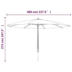 Parasol De Jardin Avec Mât En Bois Taupe 400x273 Cm 17 Parasol De Jardin Avec Mât En Bois Taupe 400x273 Cm -Meubles Soldes Boutique parasol de jardin avec mat en bois taupe 400x273 cm 8720845760625 1515907