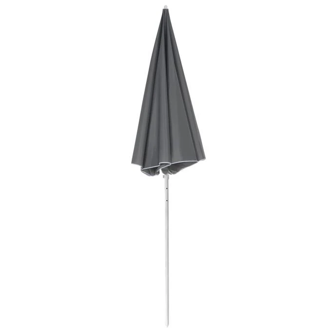 Parasol De Plage 180 Cm Anthracite 5 Parasol De Plage 180 Cm Anthracite – Image 3