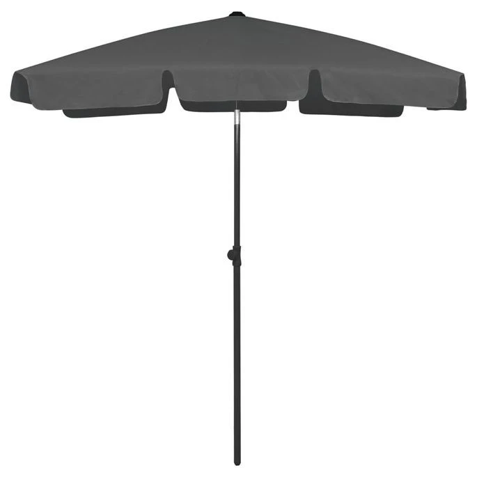 Parasol De Plage Anthracite 180x120 Cm 3 Parasol De Plage Anthracite 180x120 Cm