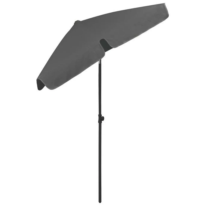 Parasol De Plage Anthracite 180x120 Cm 8 Parasol De Plage Anthracite 180x120 Cm – Image 6