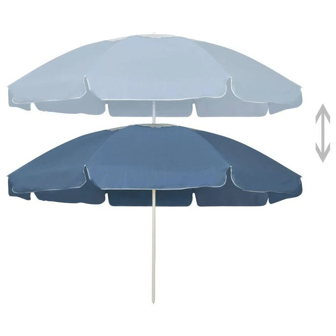 Parasol De Plage Bleu 240 Cm 3 4 Parasol De Plage Bleu 240 Cm 3 – Image 2