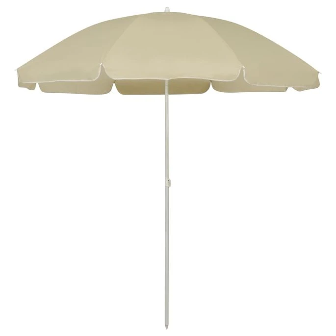 Parasol De Plage Jaune Sable 240 Cm 2 3 Parasol De Plage Jaune Sable 240 Cm 2