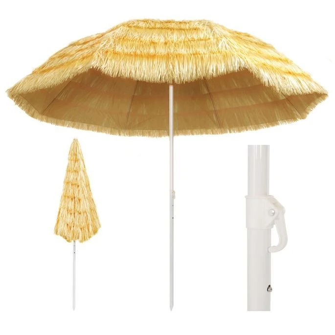 Parasol De Plage Naturel 300 Cm Style Hawaïen 3 Parasol De Plage Naturel 300 Cm Style Hawaïen