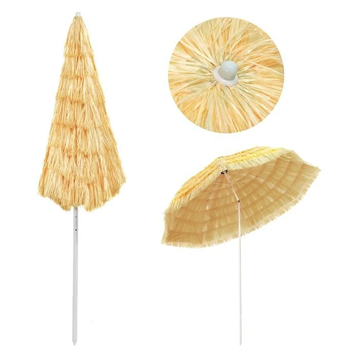 Parasol De Plage Naturel 300 Cm Style Hawaïen 6 Parasol De Plage Naturel 300 Cm Style Hawaïen – Image 4