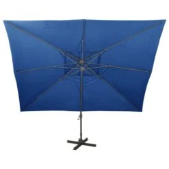 Parasol Déporté à Double Toit Bleu Azuré 400x300 Cm 14 Parasol Déporté à Double Toit Bleu Azuré 400x300 Cm -Meubles Soldes Boutique parasol deporte a double toit bleu azure 400x300 cm 3666722356787 941988