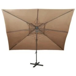 Parasol Déporté à Double Toit Taupe 400x300 Cm 14 Parasol Déporté à Double Toit Taupe 400x300 Cm -Meubles Soldes Boutique parasol deporte a double toit taupe 400x300 cm 8720286181799 941952