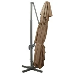 Parasol Déporté à Double Toit Taupe 400x300 Cm 15 Parasol Déporté à Double Toit Taupe 400x300 Cm -Meubles Soldes Boutique parasol deporte a double toit taupe 400x300 cm 8720286181799 941953