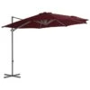 Parasol Déporté Avec Mât En Acier Rouge Bordeaux 300 Cm 1 Parasol Déporté Avec Mât En Acier Rouge Bordeaux 300 Cm -Meubles Soldes Boutique parasol deporte avec mat en acier rouge bordeaux 300 cm 3666722357296 941468