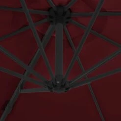 Parasol Déporté Avec Mât En Acier Rouge Bordeaux 300 Cm 12 Parasol Déporté Avec Mât En Acier Rouge Bordeaux 300 Cm -Meubles Soldes Boutique parasol deporte avec mat en acier rouge bordeaux 300 cm 3666722357296 941469