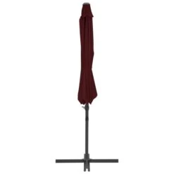 Parasol Déporté Avec Mât En Acier Rouge Bordeaux 300 Cm 15 Parasol Déporté Avec Mât En Acier Rouge Bordeaux 300 Cm -Meubles Soldes Boutique parasol deporte avec mat en acier rouge bordeaux 300 cm 3666722357296 941472