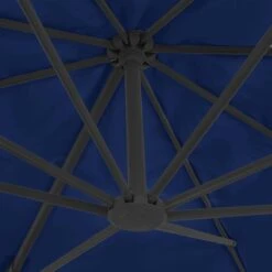 Parasol Déporté Avec Mât En Aluminium 4x3 M Bleu Azuré -Meubles Soldes Boutique parasol deporte avec mat en aluminium 4x3 m bleu azure 3666722521031 585168