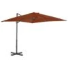Parasol Déporté Avec Mât En Aluminium Terre Cuite 250x250 Cm 1 Parasol Déporté Avec Mât En Aluminium Terre Cuite 250x250 Cm -Meubles Soldes Boutique parasol deporte avec mat en aluminium terre cuite 250x250 cm 3666722357340 941426