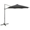 Parasol Déporté Avec Mât Et Lumières LED Anthracite 300 Cm 2 2 Parasol Déporté Avec Mât Et Lumières LED Anthracite 300 Cm 2 -Meubles Soldes Boutique parasol deporte avec mat et lumieres led anthracite 300 cm 3666722357111 941649