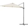 Parasol Déporté Carré 2,45 X 2,45m - Mat En Aluminium Avec Toile Polyester 180g - Beige -Meubles Soldes Boutique parasol deporte carre 2 45 x 2 45m mat en aluminium avec toile polyester 180g beige 3612408314343 715558