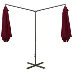 Parasol Double Avec Mât En Acier Rouge Bordeaux 600 Cm 14 Parasol Double Avec Mât En Acier Rouge Bordeaux 600 Cm -Meubles Soldes Boutique parasol double avec mat en acier rouge bordeaux 600 cm 3666722356015 942710