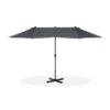 Parasol Droit 2 Tetes 4,6 X 2,75 M - Mât Et Baleines Aluminium - Polyester 180gr - Gris 2 Parasol Droit 2 Tetes 4,6 X 2,75 M - Mât Et Baleines Aluminium - Polyester 180gr - Gris -Meubles Soldes Boutique parasol droit 2 tetes 4 6 x 2 75 m mat et baleines aluminium polyester 180gr gris 3612409787061 713173