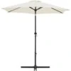 Parasol Droit Rond Diam 2,5 M - Inclinable & Avec Manivelle - Mât Aluminium Et Toile Polyester 160g - Ecru 2 Parasol Droit Rond Diam 2,5 M - Inclinable & Avec Manivelle - Mât Aluminium Et Toile Polyester 160g - Ecru -Meubles Soldes Boutique parasol droit rond diam 2 5 m inclinable avec manivelle mat aluminium et toile polyester 160g ecru 2008331118669 1324984