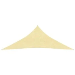 Parasol En PEHD Triangulaire 3,6x3,6x3,6 M Beige