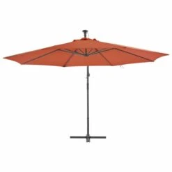 Parasol En Porte-à-faux Avec Mât Aluminium 350 Cm Terre Cuite -Meubles Soldes Boutique parasol en porte a faux avec mat aluminium 350 cm terre cuite 3666722604963 978582