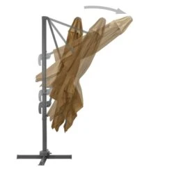 Parasol En Porte-à-faux Avec Mât En Aluminium 300x300 Cm Taupe -Meubles Soldes Boutique parasol en porte a faux avec mat en aluminium 300x300 cm taupe 3666722326322 979193