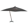 Parasol En Porte-à-faux Avec Mât En Bois 400x300 Cm Anthracite 2 Parasol En Porte-à-faux Avec Mât En Bois 400x300 Cm Anthracite -Meubles Soldes Boutique parasol en porte a faux avec mat en bois 400x300 cm anthracite 3666722327077 978463