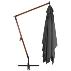 Parasol En Porte-à-faux Avec Mât En Bois 400x300 Cm Anthracite 10 Parasol En Porte-à-faux Avec Mât En Bois 400x300 Cm Anthracite -Meubles Soldes Boutique parasol en porte a faux avec mat en bois 400x300 cm anthracite 3666722327077 978466