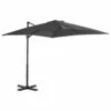 Parasol En Porte-à-faux Mât En Aluminium 250x250 Cm Anthracite 2 Parasol En Porte-à-faux Mât En Aluminium 250x250 Cm Anthracite -Meubles Soldes Boutique parasol en porte a faux mat en aluminium 250x250 cm anthracite 3666722326506 979026