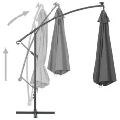 Parasol En Porte-à-feux Et Poteau Métallique 350 Cm Anthracite 14 Parasol En Porte-à-feux Et Poteau Métallique 350 Cm Anthracite -Meubles Soldes Boutique parasol en porte a feux et poteau metallique 350 cm anthracite 3666722312974 992484