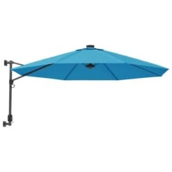 Parasol Mural Avec LED Bleu Mer 290 Cm 13 Parasol Mural Avec LED Bleu Mer 290 Cm -Meubles Soldes Boutique parasol mural avec led bleu mer 290 cm 3666722921886 1498033