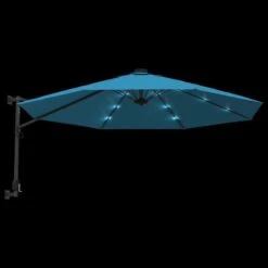Parasol Mural Avec LED Bleu Mer 290 Cm 18 Parasol Mural Avec LED Bleu Mer 290 Cm -Meubles Soldes Boutique parasol mural avec led bleu mer 290 cm 3666722921886 1498038