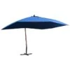 Parasol Suspendu Avec Mât En Bois 400x300 Cm Bleu 2 Parasol Suspendu Avec Mât En Bois 400x300 Cm Bleu -Meubles Soldes Boutique parasol suspendu avec mat en bois 400x300 cm bleu 3666722521079 585105