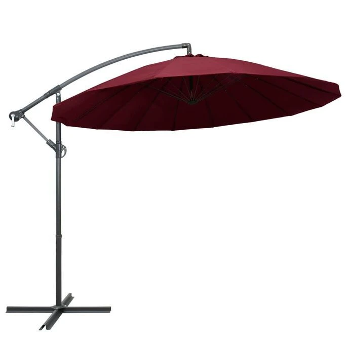 Parasol Suspendu Bordeaux 3 M Mât En Aluminium 3 Parasol Suspendu Bordeaux 3 M Mât En Aluminium