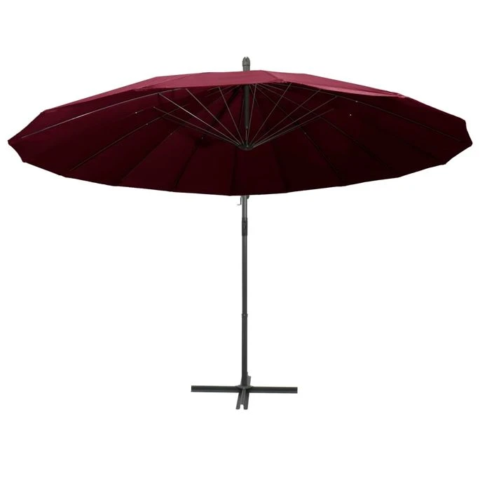 Parasol Suspendu Bordeaux 3 M Mât En Aluminium 6 Parasol Suspendu Bordeaux 3 M Mât En Aluminium – Image 4