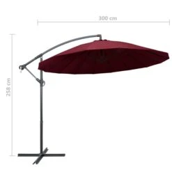 Parasol Suspendu Bordeaux 3 M Mât En Aluminium 19 Parasol Suspendu Bordeaux 3 M Mât En Aluminium -Meubles Soldes Boutique parasol suspendu bordeaux 3 m mat en aluminium 3666722322676 983100