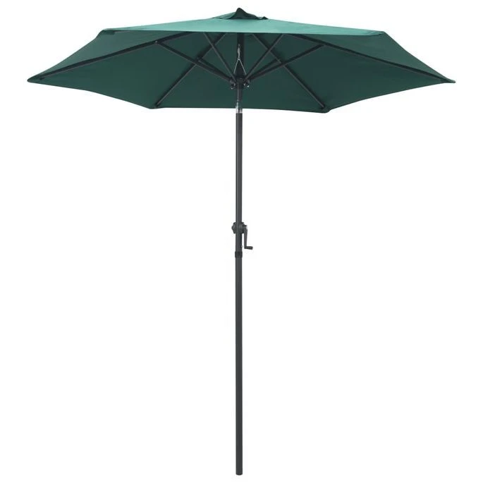 Parasol Vert 200x211 Cm Aluminium 3 Parasol Vert 200x211 Cm Aluminium