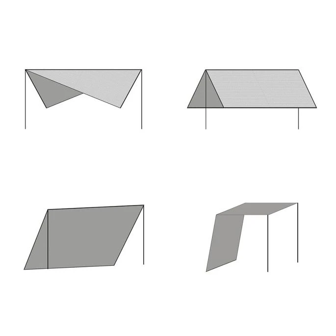 Toile D'ombrage Avec Poteaux HDPE Carré 3 X 3 M Beige 4 Toile D'ombrage Avec Poteaux HDPE Carré 3 X 3 M Beige – Image 2